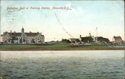 Battalion Drill at Training Station Postcard