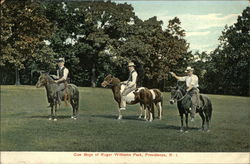 Cowboys of Roger Williams Park Providence, RI Postcard Postcard Postcard