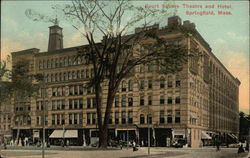 Court Square Theatre and Hotel Postcard