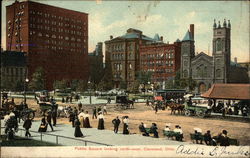 Public Square Looking Northwest Cleveland, OH Postcard Postcard Postcard