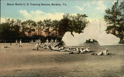 Sham Battle US Training Station Berkley, VA Postcard Postcard Postcard