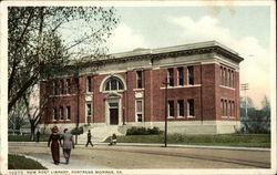 New Post Library Postcard