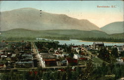 View of Town Revelstoke, BC Canada British Columbia Postcard Postcard Postcard