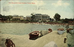 Water view - The Beachcroft Hotel, Eastern Point Gloucester, MA Postcard Postcard Postcard