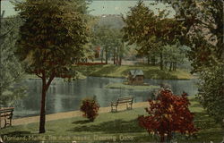 Deering Oaks - The Duck House Postcard