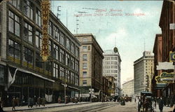 Second Avenue, North from Union Street Postcard