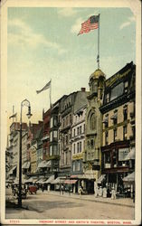 Tremont Street and Keith's Theater Boston, MA Postcard Postcard Postcard