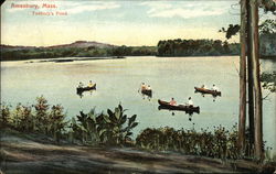 Tuxbury's Pond Amesbury, MA Postcard Postcard Postcard