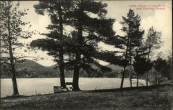 Cove and Bathing Beach, Little Squam Cove Postcard