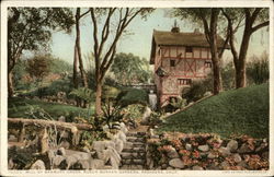 Mill of Banbury Cross, Busch Sunken Gardens Postcard