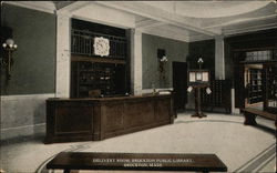 Delivery Room at Brockton Public Library Postcard