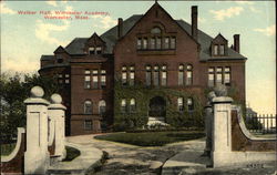 Walker Hall, Worcester Academy Postcard