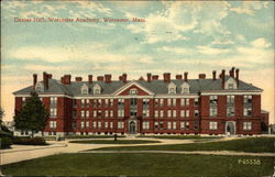 Dexter Hall at Worcester Academy Postcard