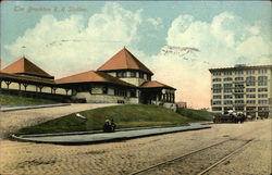 The Brockton RR Station Massachusetts Postcard Postcard Postcard