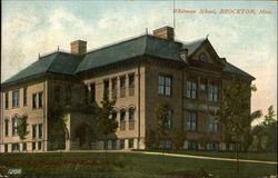 Whitman School and Grounds Postcard