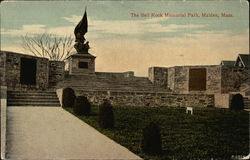 The Bell Rock Memorial Park Malden, MA Postcard Postcard Postcard