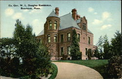 Ex. Governor W. L. Douglas Residence Postcard