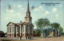 South Congregational Church Brockton, MA Postcard Postcard Postcard