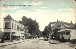 North Main Street Mansfield, MA Postcard Postcard Postcard