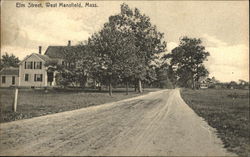 Elm Street West Mansfield, MA Postcard Postcard Postcard