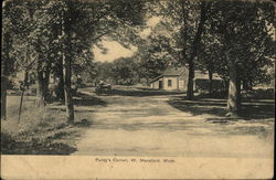 Purdy's Corner West Mansfield, MA Postcard Postcard Postcard