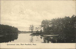 Greenwood Lake West Mansfield, MA Postcard Postcard Postcard