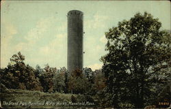 The Standpipe, Mansfield Water Works Massachusetts Postcard Postcard Postcard