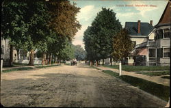 Union Street Mansfield, MA Postcard Postcard Postcard