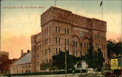 Armory M.V.M. Fall River, MA Postcard Postcard Postcard