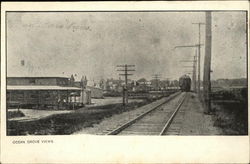 View of Railway and Town Postcard