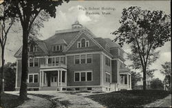 High School Building Foxboro, MA Postcard Postcard Postcard