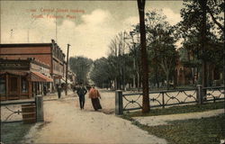 Central Street Looking South Foxboro, MA Postcard Postcard Postcard