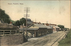 Railroad Depot Postcard