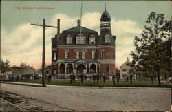 High School Franklin, MA Postcard Postcard Postcard