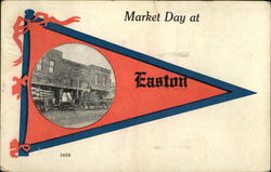 Market Day at Easton Postcard