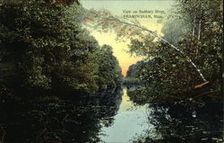 Scenic View from Sudbury River Framingham, MA Postcard Postcard Postcard