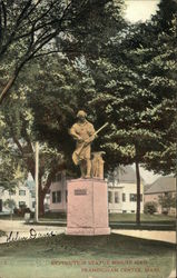 Revolution Statue Minute Man Framingham, MA Postcard Postcard Postcard