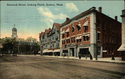 Hancock Street, Looking North Quincy, MA Postcard Postcard Postcard