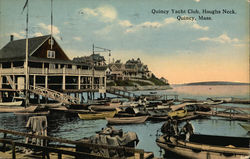 Quincy Yacht Club, Houghs Neck Massachusetts Postcard Postcard Postcard