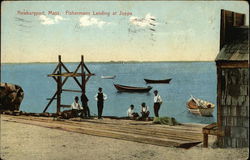 Fishermans Landing at Joppa Postcard