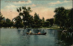 Scene at Flax Pond Lynn, MA Postcard Postcard Postcard