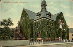 High School Gloucester, MA Postcard Postcard Postcard