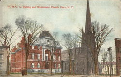 Y.M.C.A. Building and Westminister Church Postcard