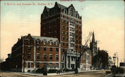 Y.M.C.A. and Genesee Street Postcard