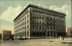 Y.M.C.A. Building and Y.W.C.A. Building in Distance Postcard