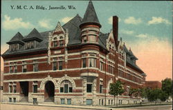 Y.M.C.A. Building Janesville, WI Postcard Postcard Postcard