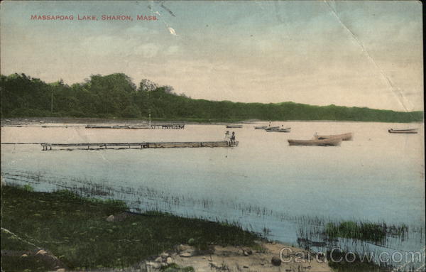 Massapoag Lake Sharon, MA Postcard