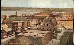 Panorama of Rock Island Illinois Postcard Postcard Postcard