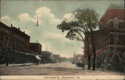 Newcastle Street Brunswick, GA Postcard Postcard Postcard