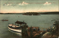 Point Breeze Landing, Lake Chargoggagoggmanchau Postcard